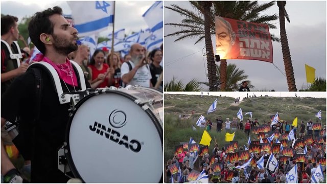 Izraelyje tęsiasi daug mėnesių vykstanti protestų serija: reikalavo dviejų dalykų