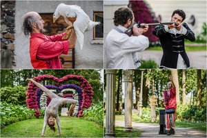 Šekspyriška vasara Pakruojo dvare: spektakliai, kvapą gniaužiantys triukai ir įspūdingos gėlių kompozicijos