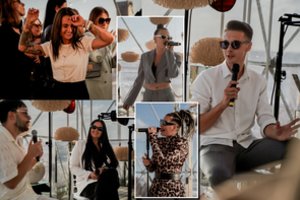 Vakarėlyje ant jūros kranto – būrys žinomų veidų