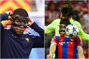 R. Lewandowskio įspėjimas K. Mbappe dėl apsauginės kaukės: „Su ja negalėjau matyti“