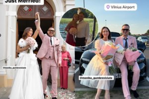 Algimantas Minalga-Soliaris vedė savo mylimąją Moniką: šventėje dalyvavo ir Selas su nepažįstama, žavia dama