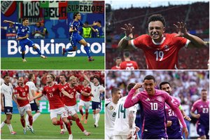 Lietuvos rinktinės saugo žvilgsnis į „Euro 2024“ aštuntfinalių startą: turnyro favoritai vokiečiai ir stebinti pasiruošę šveicarai