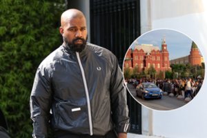 Reperis Kanye Westas pastebėtas Maskvoje: aiškėja priežastis