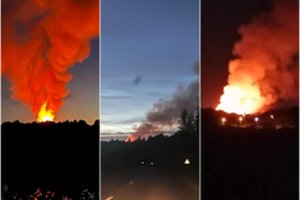 Kaune naktį užsiliepsnojo sąvartynas: gyventojams patariama neiti į lauką