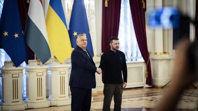 V. Orbanui viešint Kyjive – pasiūlymas V. Zelenskiui: ragina nutraukti ugnį, kad būtų paspartintos taikos derybos 