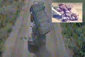 Įspūdingi vaizdai: pademonstravo kaip metalo laužu pavertė dvi rusų raketines sistemas