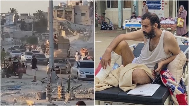 Izraeliui perspėjus evakuoti civilius Gazos Ruože – skubama persikelti: ligoninės tuščios, pacientai guldomi lauke 