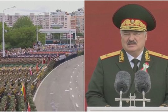 Nepriklausomybės dienos minėjimas Baltarusijoje: parade – Ukrainoje naudotos raketos ir dronai