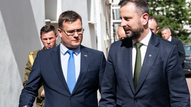 L. Kasčiūno ir Lenkijos gynybos ministro susitikime – pasiūlymas dėl sistemų „Piorun“