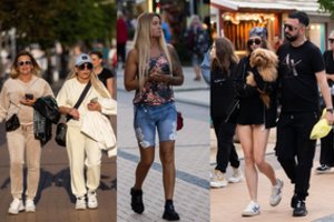 Palangos Basanavičiaus gatvės stilius: poilsiautojai demonstravo gražų įdegį