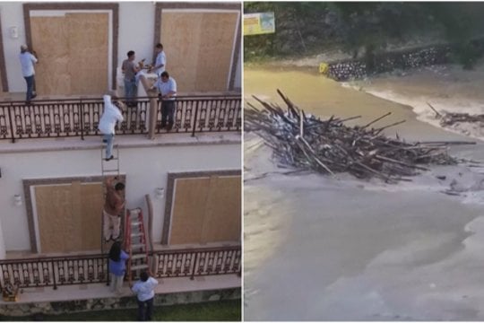 Jamaikoje praūžęs uraganas Beryl artėja link Meksikos: žmonės kaupia maisto atsargas, lentomis dengia langus