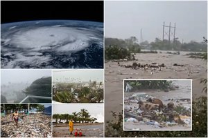 Visa griaunantis uraganas toliau siaubia salas ir miestus: košmariški vaizdai, tuščios parduotuvių lentynos, sunkiai sužeista Venesuelos viceprezidentė