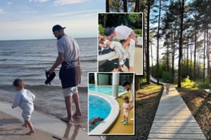 D. Sabonio žmona paviešino šeimos akimirkas iš Lietuvos: lankėsi žinomose pajūrio vietose