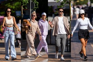 Pagrindinė Palangos gatvė virto podiumu: poilsiautojai demonstruoja vasariškus įvaizdžius ir įdegius