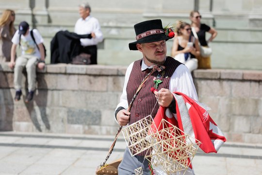 Pasiruošimas finaliniam Dainų šventės koncertui skirtoms eitynėms.<br>V.Skaraičio nuotr.