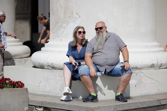 Pasiruošimas finaliniam Dainų šventės koncertui skirtoms eitynėms.<br>V.Skaraičio nuotr.