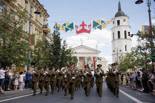 Iškilmingos Dainų šventės eitynės.<br>V.Skaraičio nuotr.