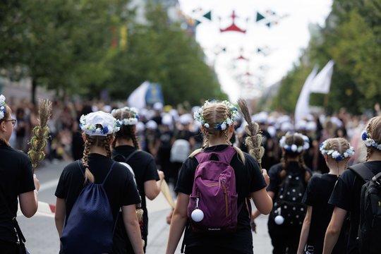 Iškilmingos Dainų šventės eitynės.<br>V.Skaraičio nuotr.