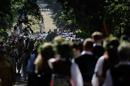 Iškilmingos Dainų šventės eitynės.<br>V.Skaraičio nuotr.