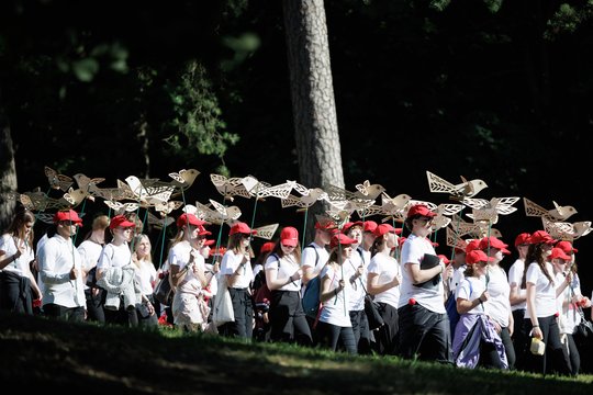 Iškilmingos Dainų šventės eitynės.<br>V.Skaraičio nuotr.