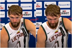 Rinktinės gelbėtoju netapęs D. Sabonis liejo apmaudą: „Žiauriai gaila“