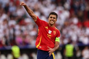 Prancūzijos iššūkį pasitinkantis Rodri: „Mes nebijome. Esame čia tam, kad laimėtume titulą“