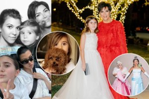 Kourtney Kardashian dukra mini ypatingą progą: gražiausių žodžių negailėjo garsioji močiutė Kris Jenner