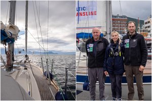 Link Šiaurės ašigalio pajudėjo pirma burinė jachta su Lietuvos vėliava