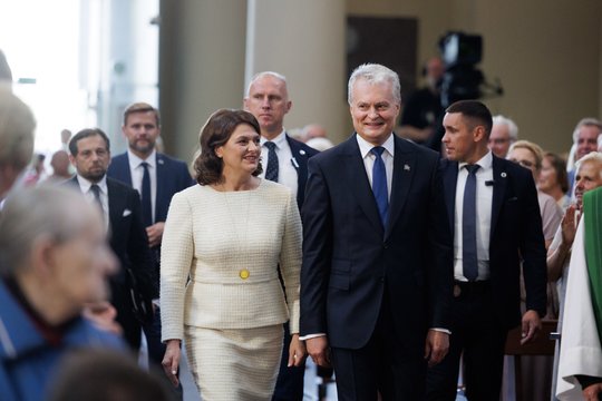 Vilniaus arkikatedroje bazilikoje – mišios G. Nausėdos inauguracijos proga: kadruose – garbingi svečiai<br>V. Skaraičio nuotr.