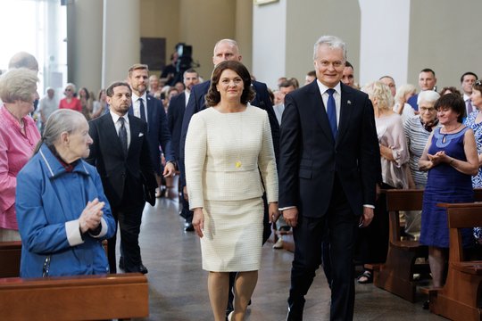 Vilniaus arkikatedroje bazilikoje – mišios G. Nausėdos inauguracijos proga: kadruose – garbingi svečiai<br>V. Skaraičio nuotr.