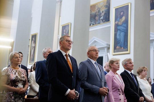 Vilniaus arkikatedroje bazilikoje – mišios G. Nausėdos inauguracijos proga: kadruose – garbingi svečiai<br>V. Skaraičio nuotr.