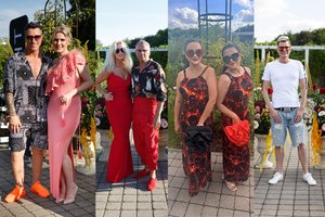 Kaune vykusiame renginyje Giulija Baužienė su dukra Monika atrodė tarsi dvynės: puošėsi vienodai