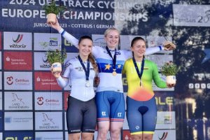 Dviratininkei Laurynai Valiukevičiūtei – Europos jaunių treko čempionato bronza