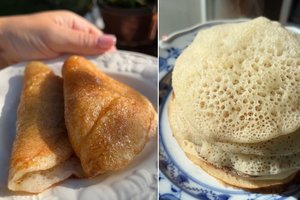 Blynai be kiaušinių ir pieno, bet skonis nenuvilia: purūs ir itin gardūs