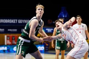 Juodkalniją skausmingai nuo kelio nušlavę Lietuvos dvidešimtmečiai sužinojo varžovus Europos čempionato aštuntfinalyje