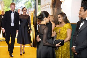 Po nevykusio juokelio princas Harry ir M. Markle sulaukė pajuokos žvilgsnių iš atlikėjos Beyonce