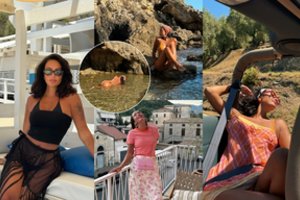 Karšta Italijos saule besimėgaujanti K. Meschino stebina sekėjus: sako, kad atsilieka net K. Kardashian