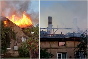 Ugniagesių atstovas apie gaisrą Klaipėdos daugiabutyje: pranešimų apie bandymus padegti ar netvarką nebuvo