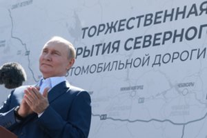 V. Putinas atidarė naują greitkelį iš Maskvos į Sankt Peterburgą