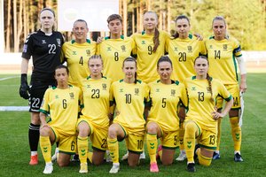 Mačo pabaigoje įvartį praleidusios lietuvės baigė pasirodymą Europos čempionato atrankoje