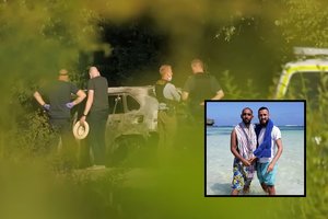 Kraupi žmogžudystė Švedijoje: sudegusiame nuomotame automobilyje rasti du nušauti britai