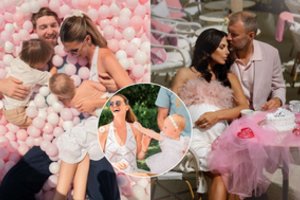 Domantas Sabonis dukros gimtadienį nuspalvino rožine spalva, o Julija Žižė atnaujino santuokos įžadus