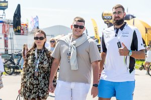 J. Valančiūnas į „Aurum 1006 km“ lenktynes atvyko su „Ryto“ asistentu G. Maskoliūnu