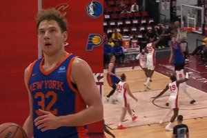 Universaliai žaidęs R. Jokubaitis buvo vienas „Knicks“ pergalės kalvių
