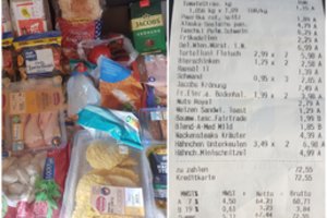 Vokietijoje apsipirko už 70 eurų: „Drąsiai užteks dviem savaitėms, o jei be puotos, tai ir trims“