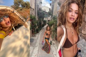 Prieš skrydį į Vilnių popmuzikos žvaigždė Rita Ora lepinosi romantika: paviešino užburiančius vaizdus