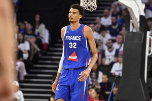 Rinktinės energija besidžiaugiantis V. Wembanyama: „Sunku suvokti, kad tai tikrai bus olimpiada“