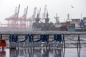 Prie Taivano krantų nuskendo krovininis laivas