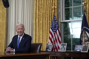Į JAV visuomenę kreipęsis J. Bidenas praleido gerą progą: tiesa buvo palikta tarp eilučių