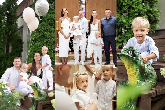 Gretos ir Aleksandro Kazakevičių šeimoje ypatingos šventės: pasakiškai paminėjo sūnaus gimtadienį ir dukters krikšynas.
